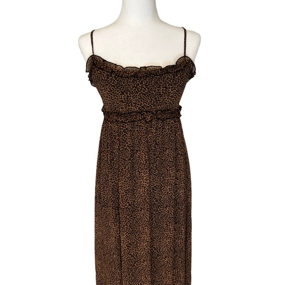 Show Me Your Mumu Leopard Print Maxi Dress Size Small - Picture 1 of 11